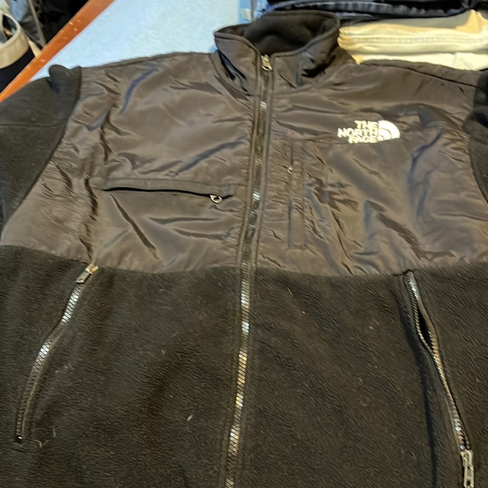 Black north face fleece XL